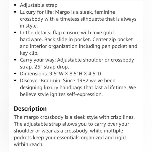 Brahmin Elegant Black patent leather Crocodile-Embossed Crossbody Bag - Picture 14 of 14